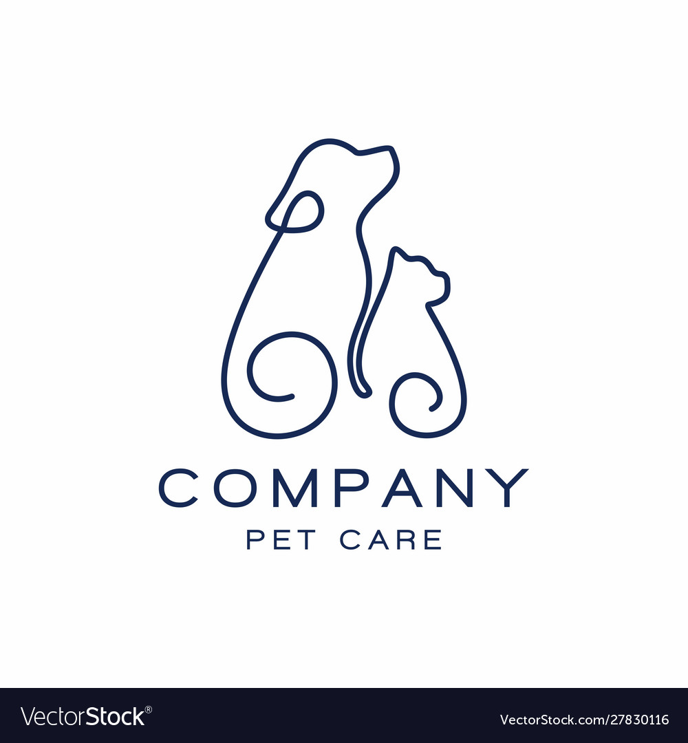 Pet Shop Logo Design Icon Royalty Free Vector Image