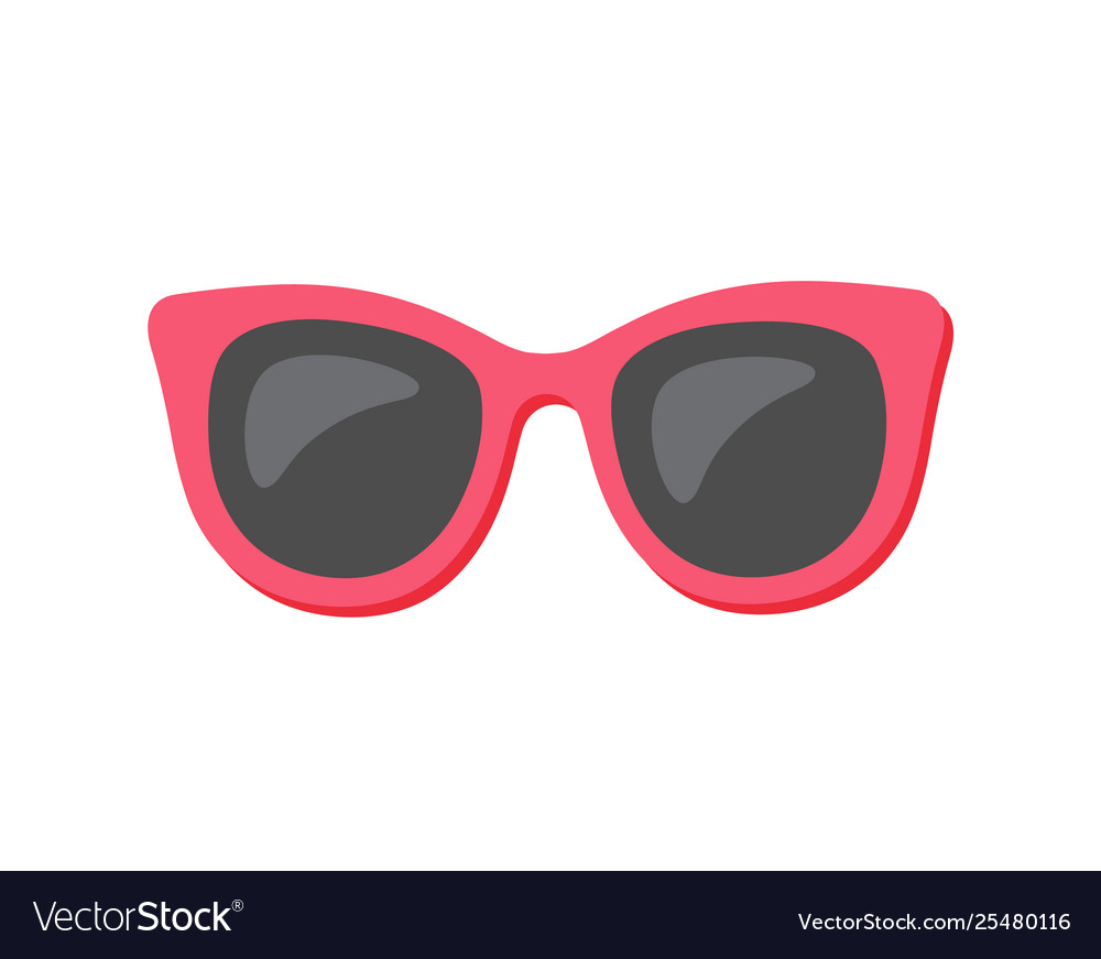 Sunglasses glasses protecting from sun isolated Vector Image