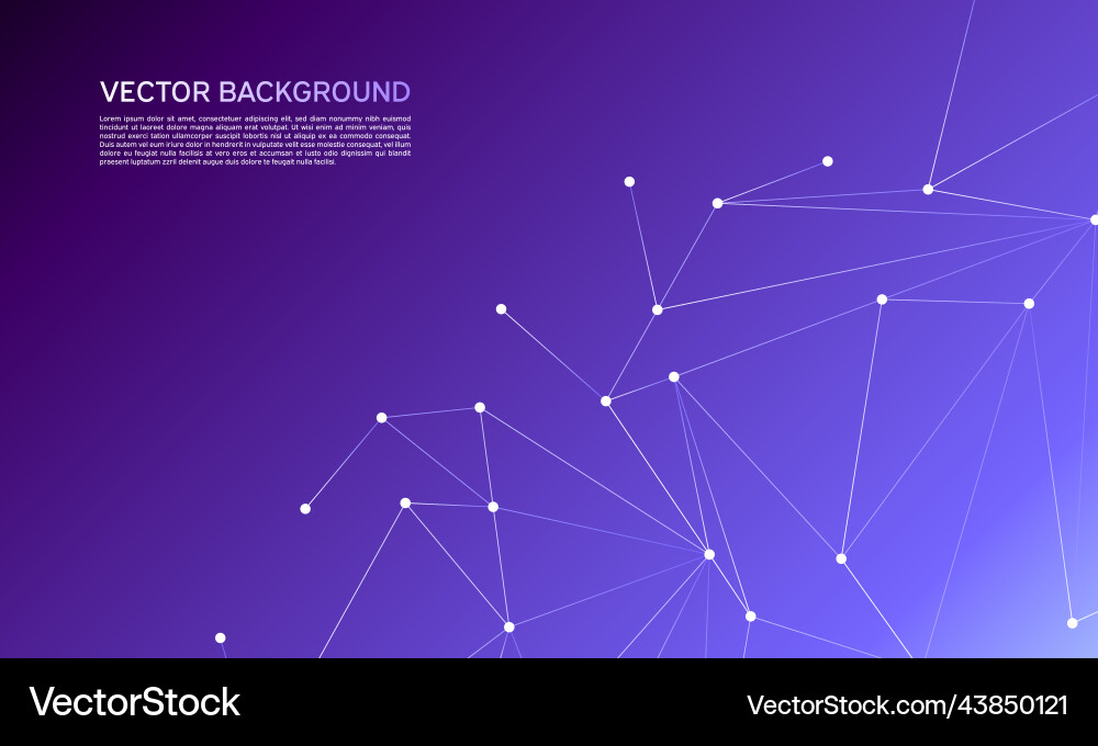 Abstract polygonal space low poly dark background Vector Image