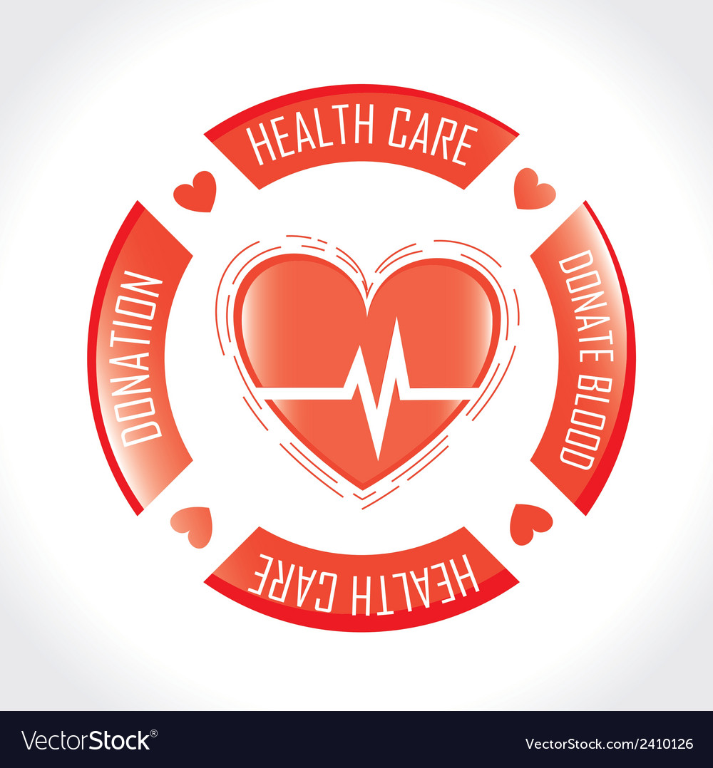 Health care design over white background Vector Image