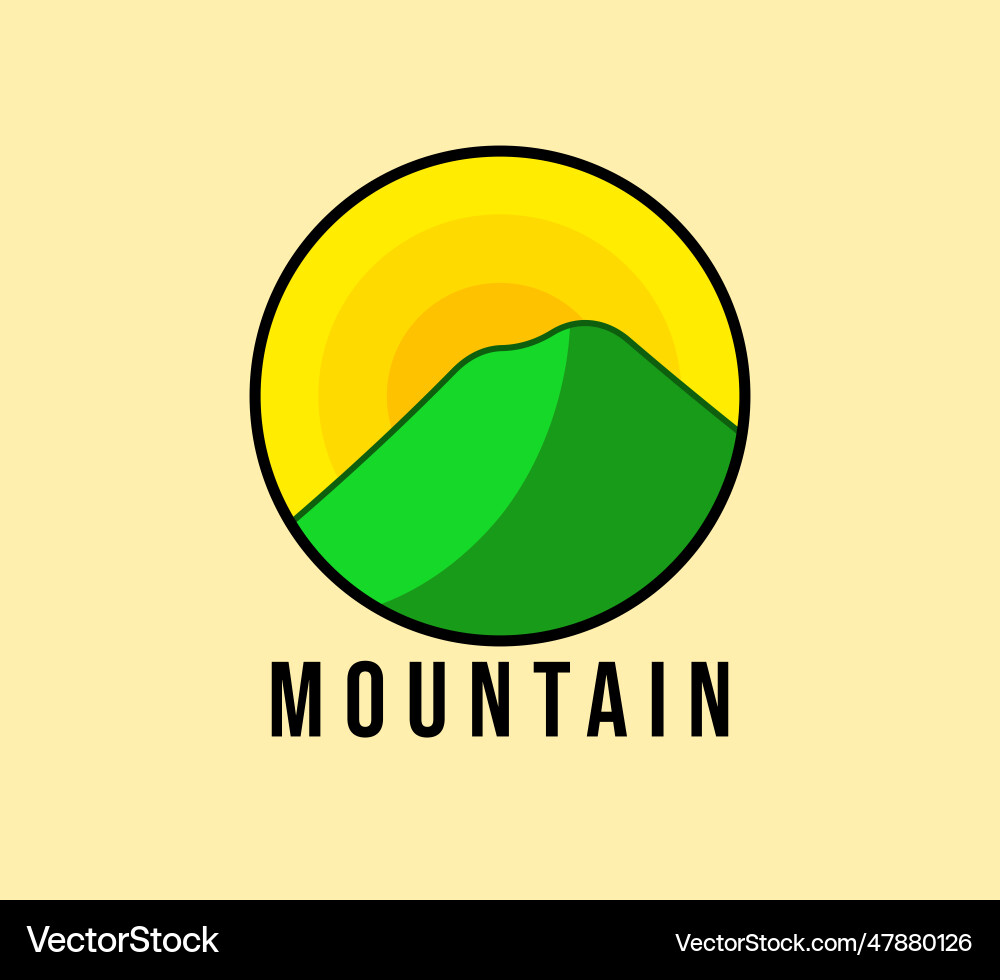 Mountain logo Royalty Free Vector Image - VectorStock