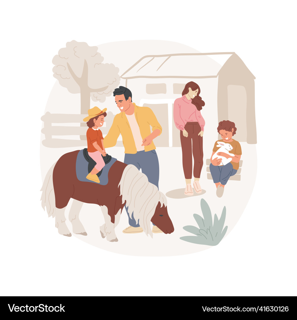 Ranch isolated cartoon Royalty Free Vector Image
