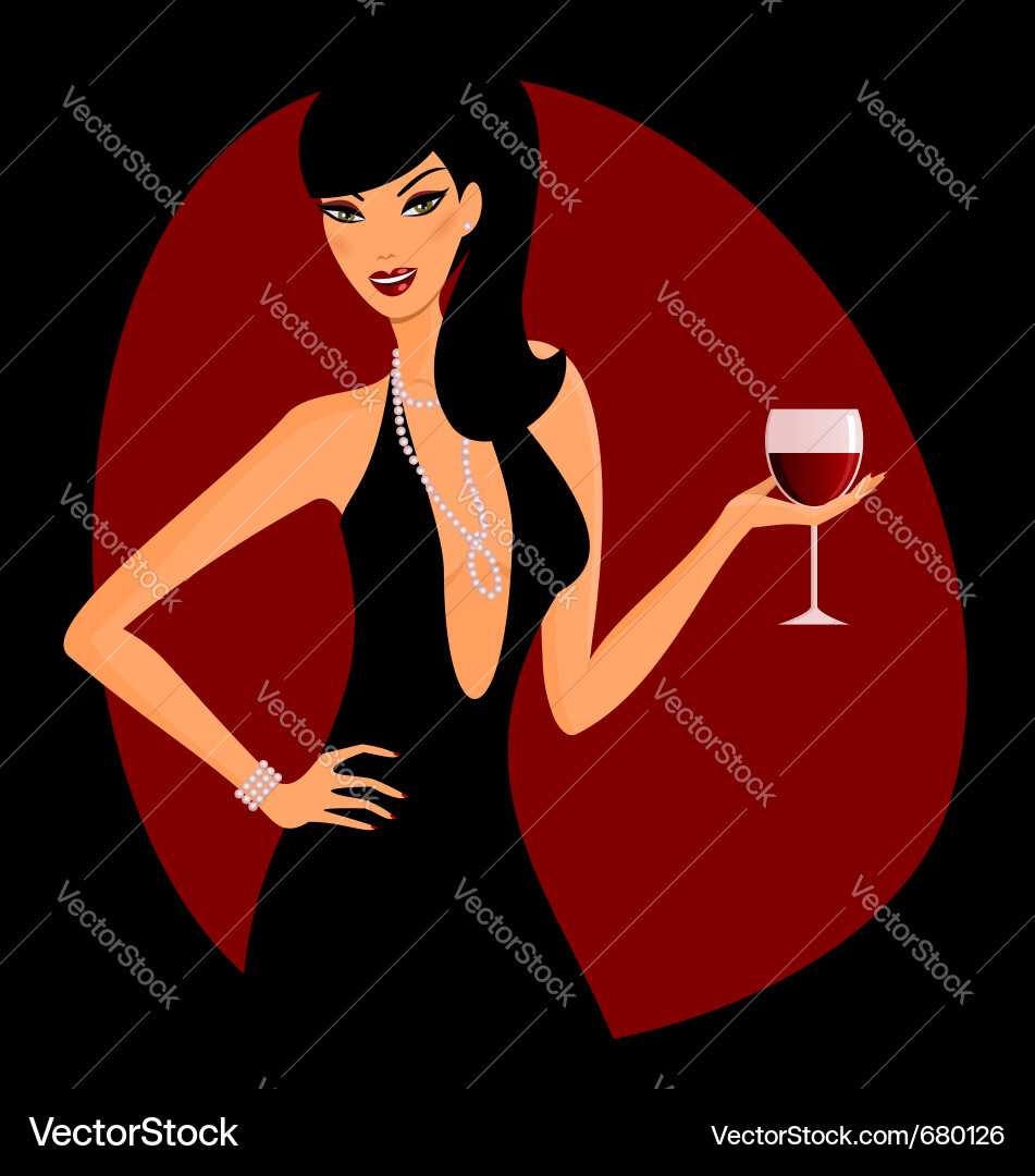 Red wine Royalty Free Vector Image - VectorStock