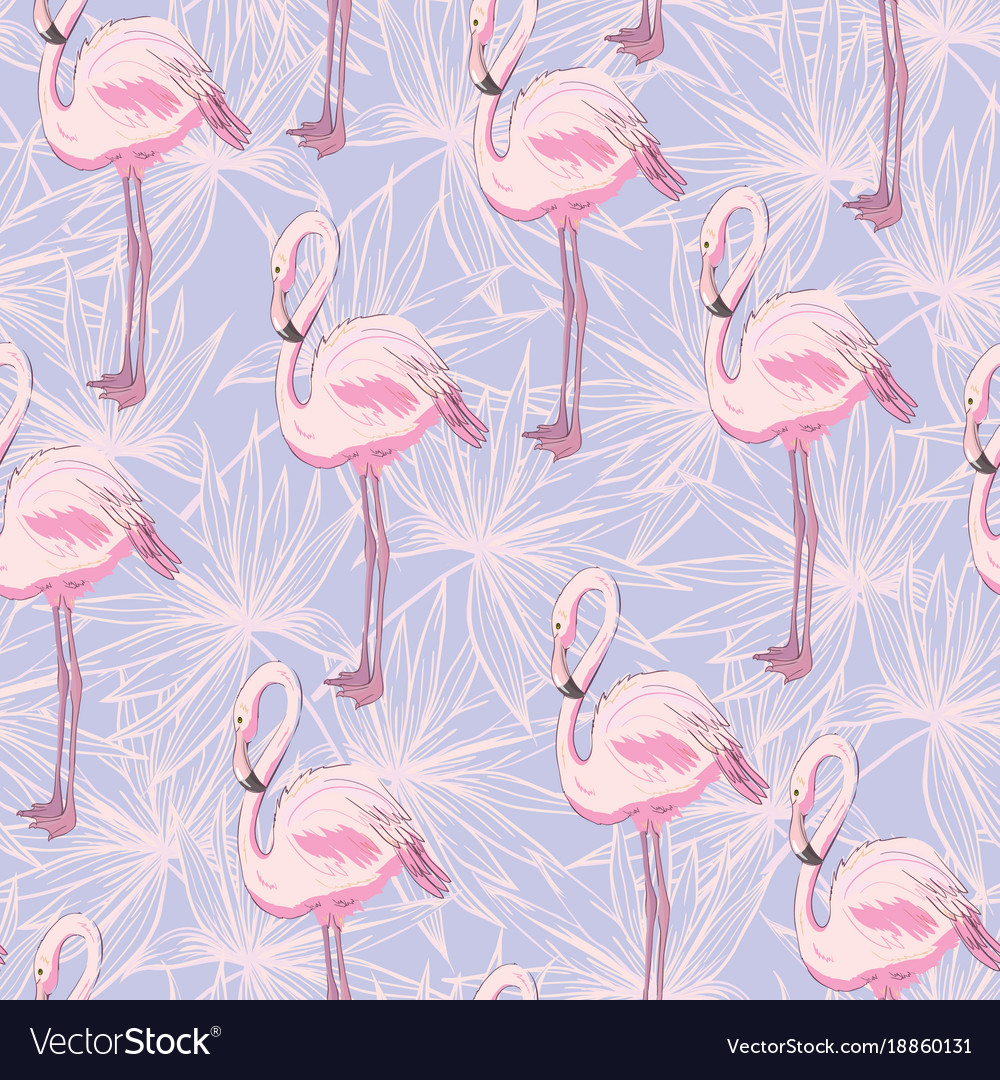 Beautiful seamless tropical pattern background Vector Image