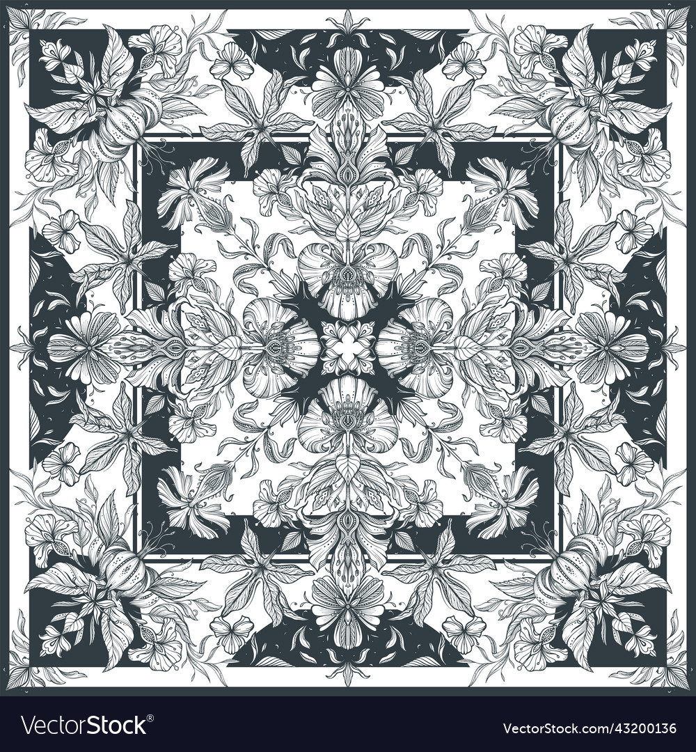 shawl black and white