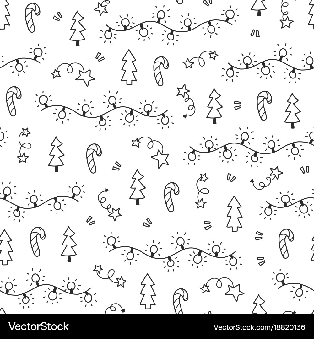 Christmas seamless pattern Royalty Free Vector Image