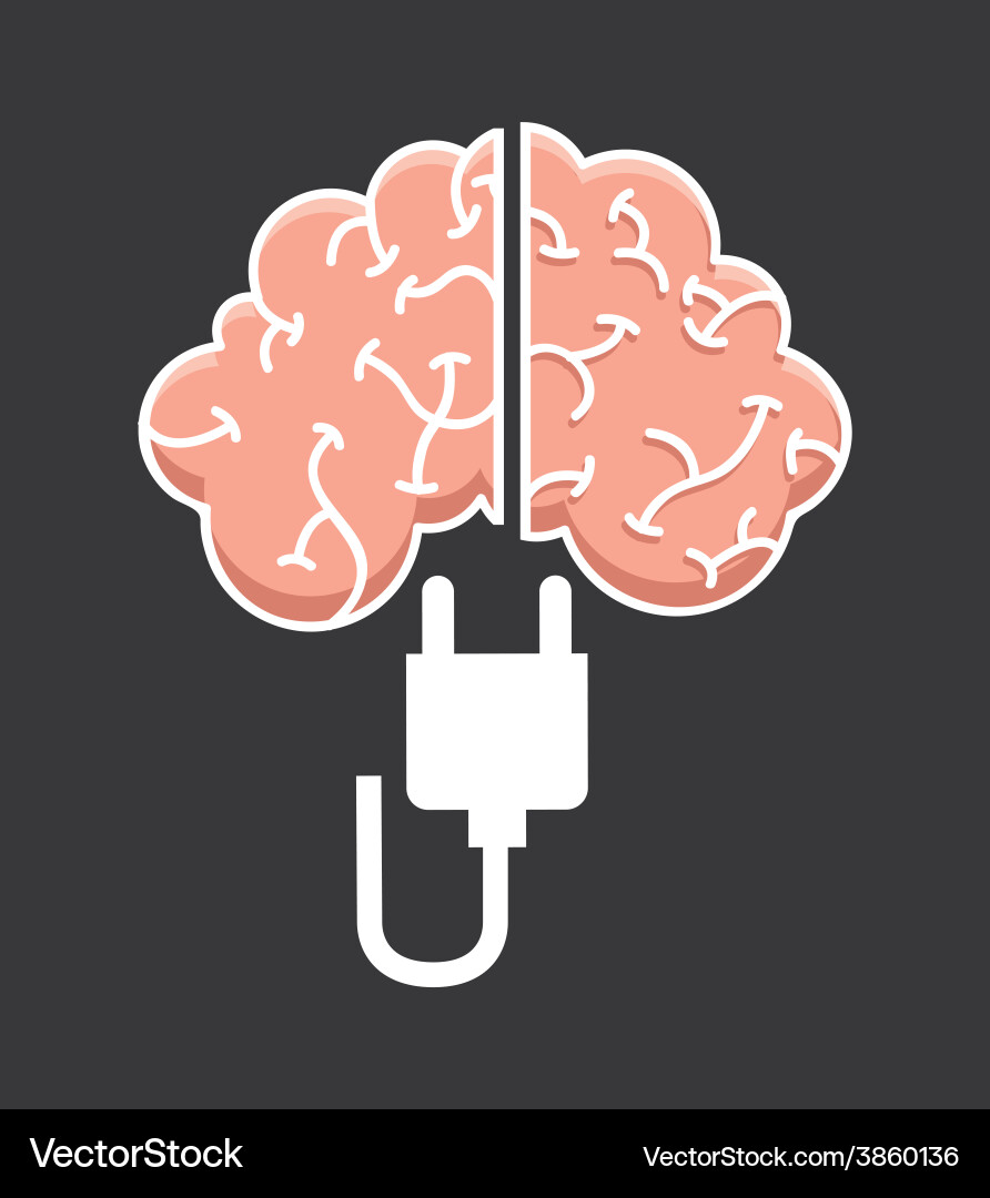 Creative brain Royalty Free Vector Image - VectorStock