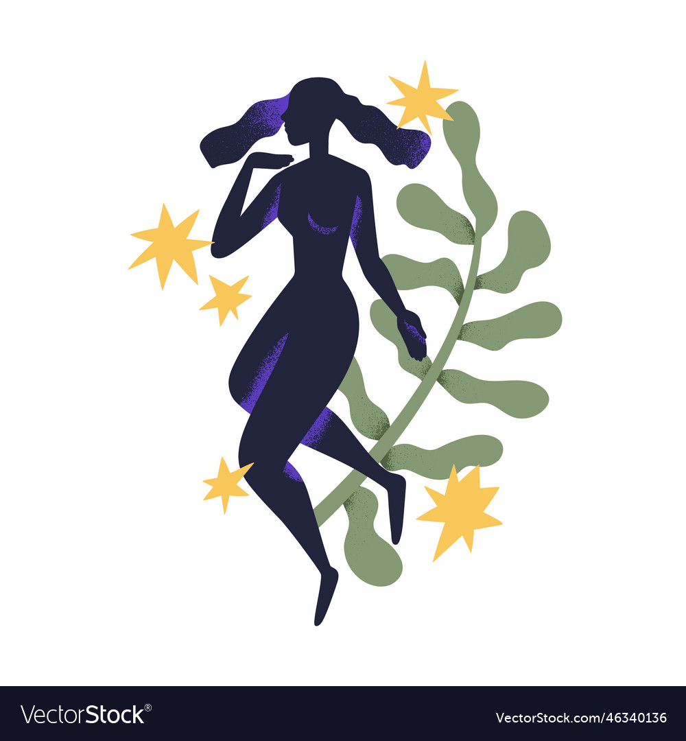 Woman muse feminine goddess abstract female body Vector Image