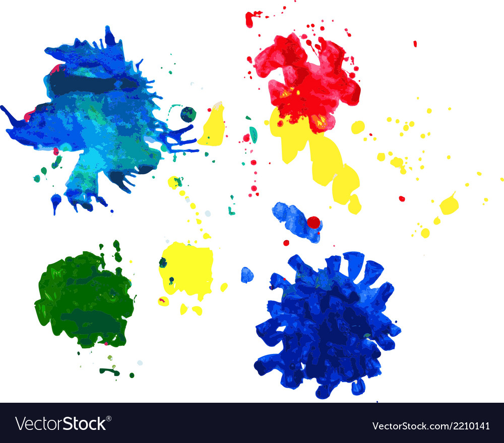 Color spots Royalty Free Vector Image VectorStock
