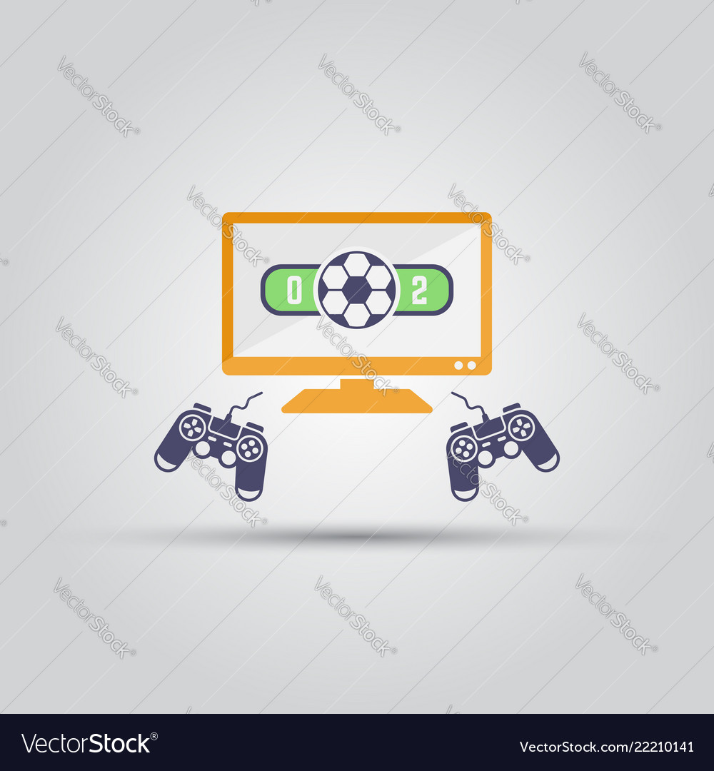 Cybersport soccer tournament isolated icon Vector Image
