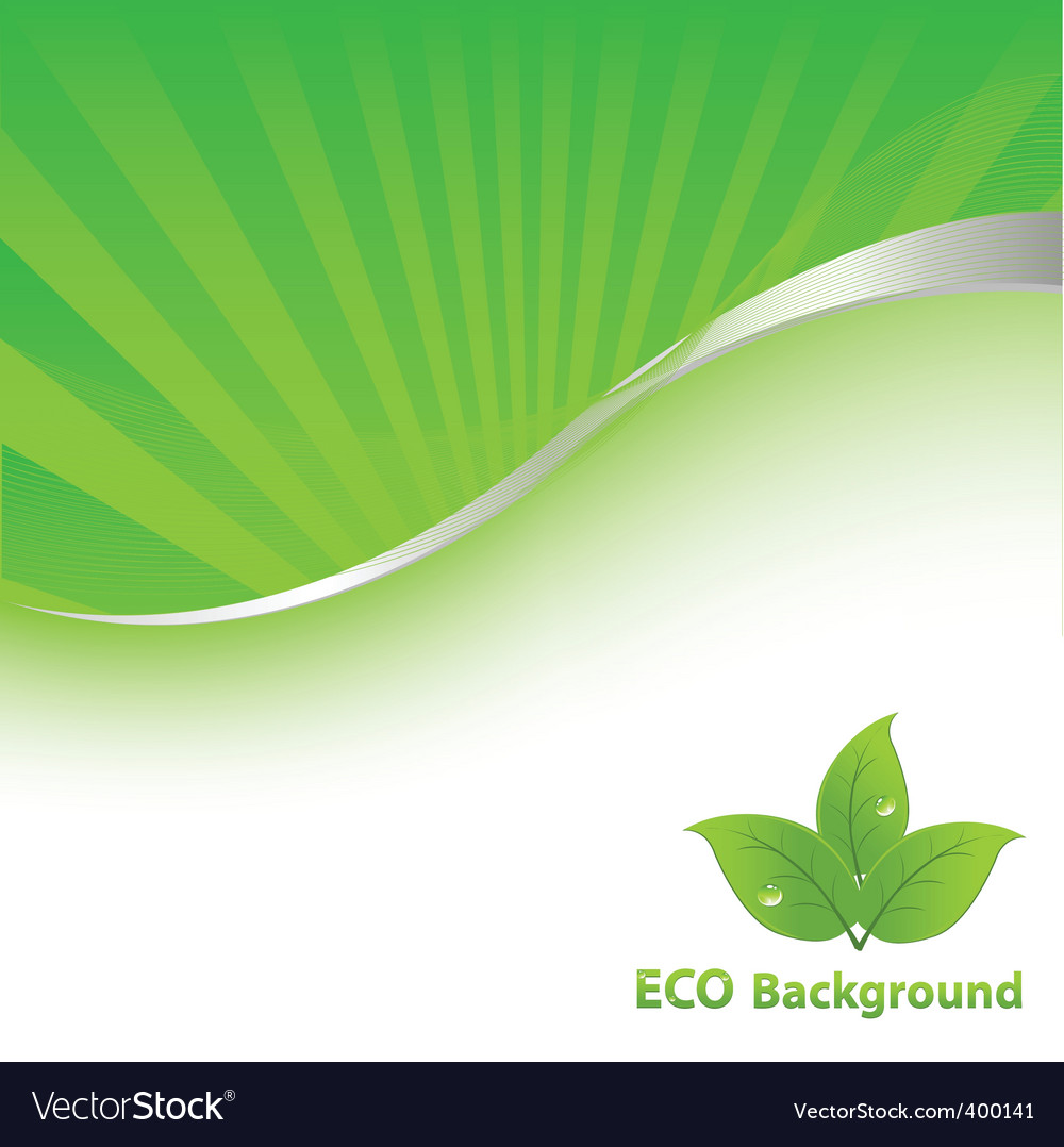 Eco background Royalty Free Vector Image - VectorStock