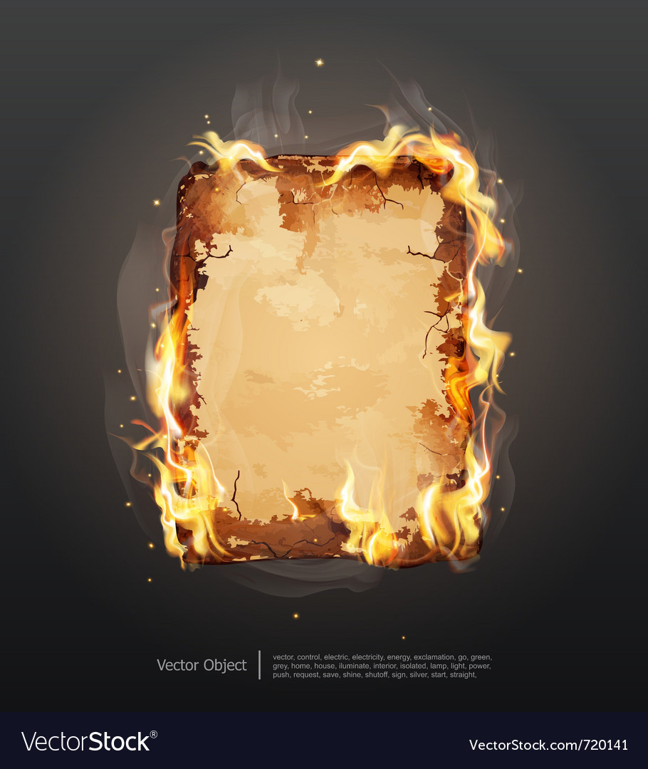 Glowing ancient parchment Royalty Free Vector Image