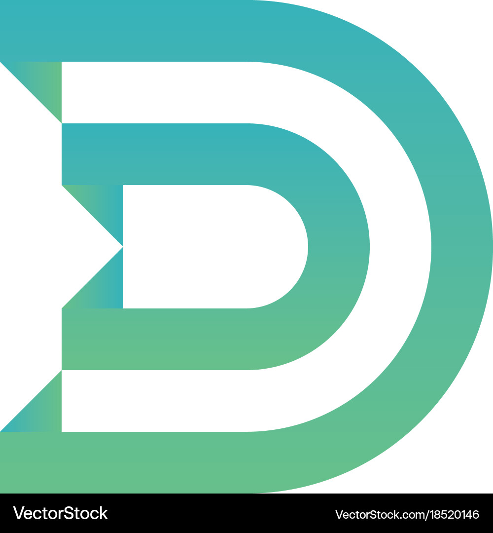 Letter d logo template Royalty Free Vector Image