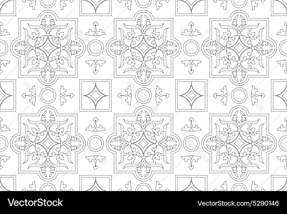 Pattern seamless ornament Royalty Free Vector Image