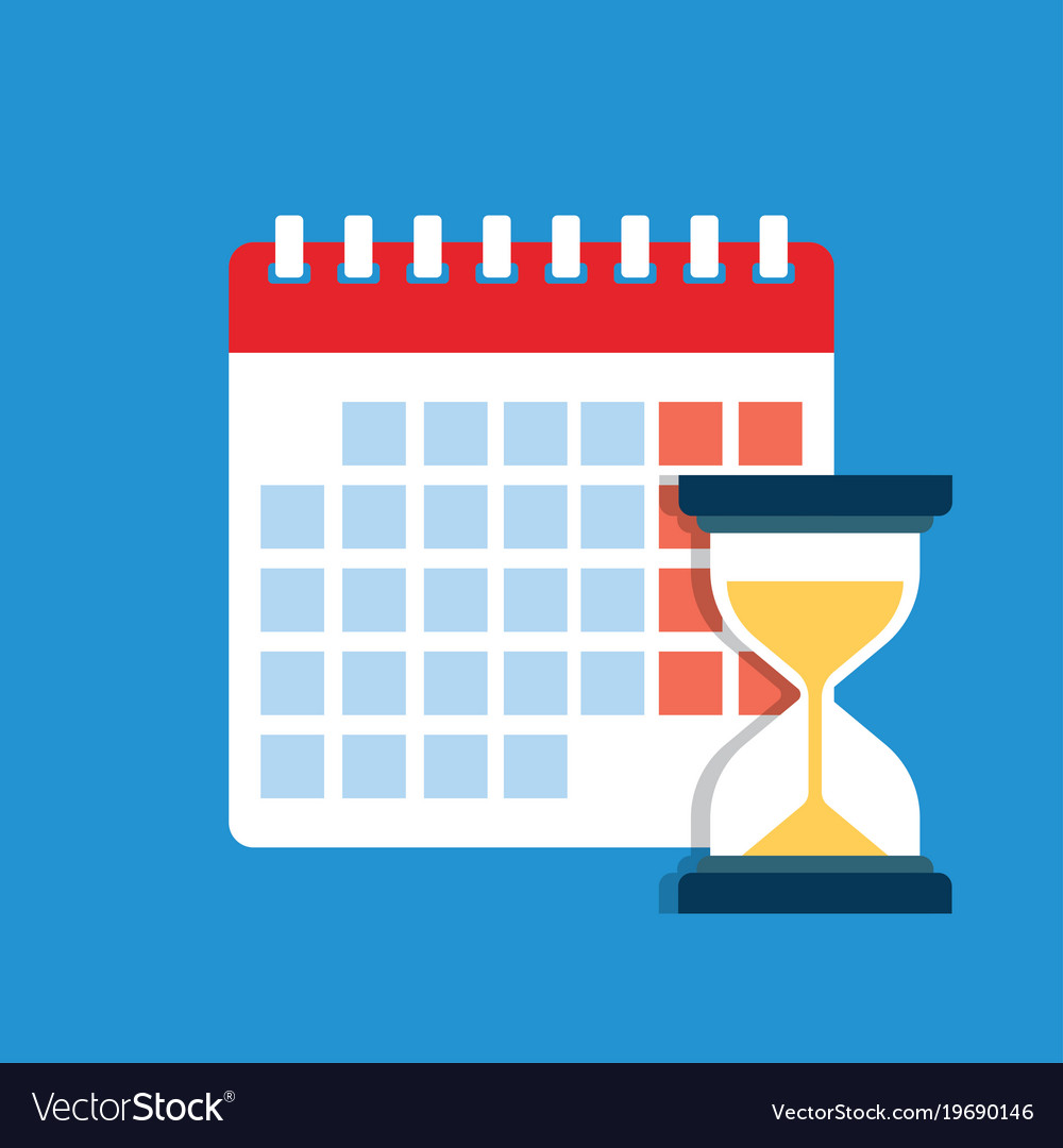 Time management dates and deadlines banner Vector Image