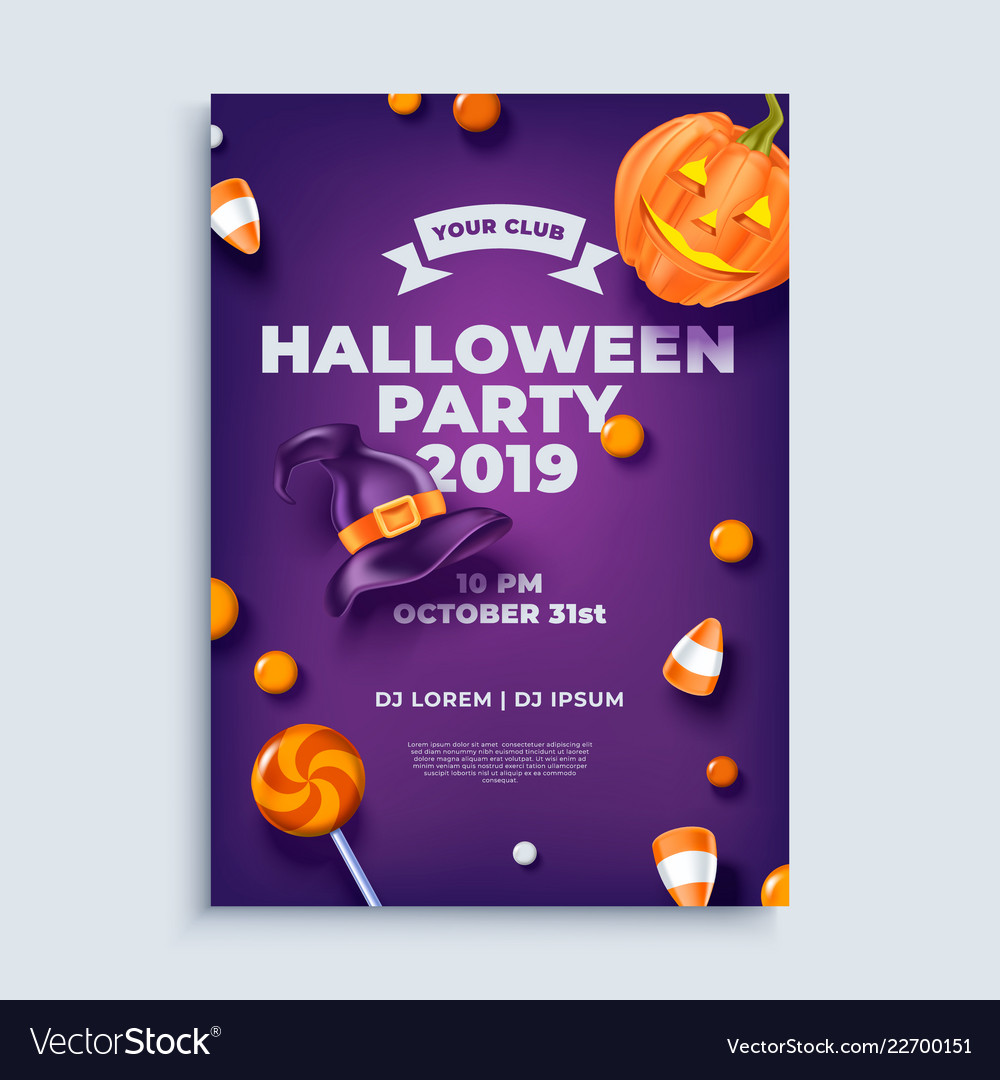 halloween party layout poster or flyer template halloween dance flyer templates