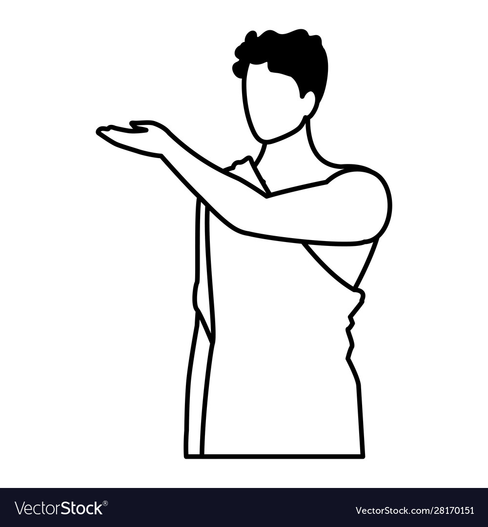 Man pilgrim hajj on white background Royalty Free Vector