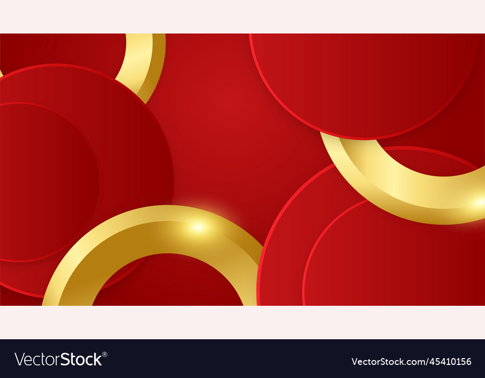 Abstract red and gold background Royalty Free Vector Image