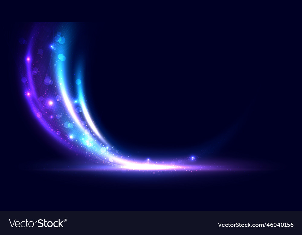 Modern abstract light lines effect colorful Vector Image