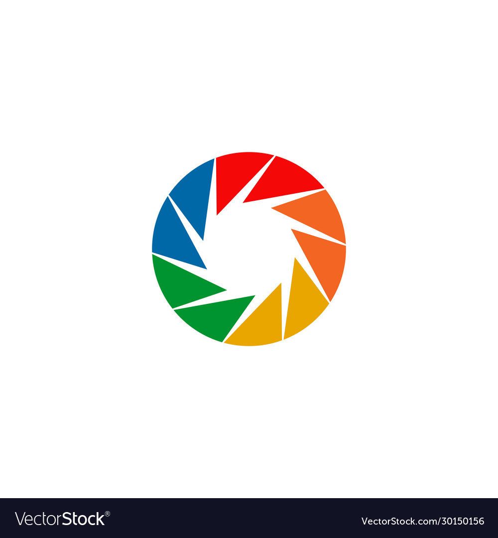 Rainbow logo icon design template Royalty Free Vector Image