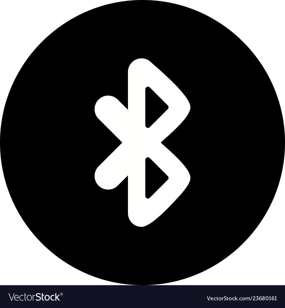 black bluetooth icon