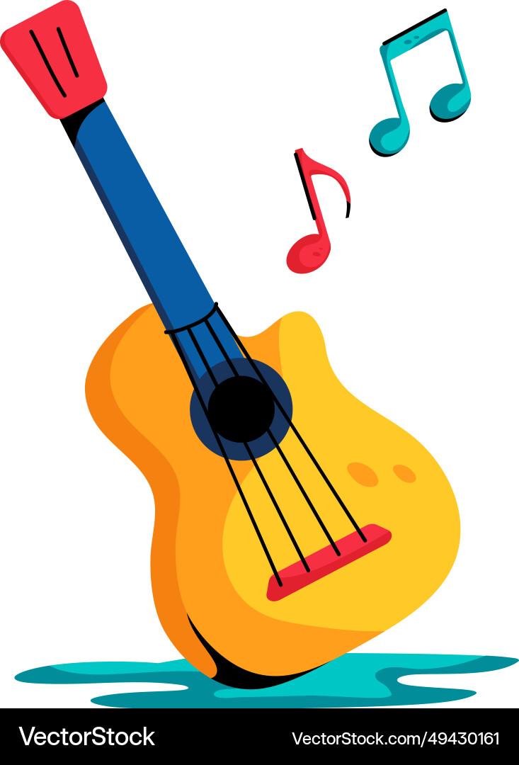 Guitar music Royalty Free Vector Image - VectorStock