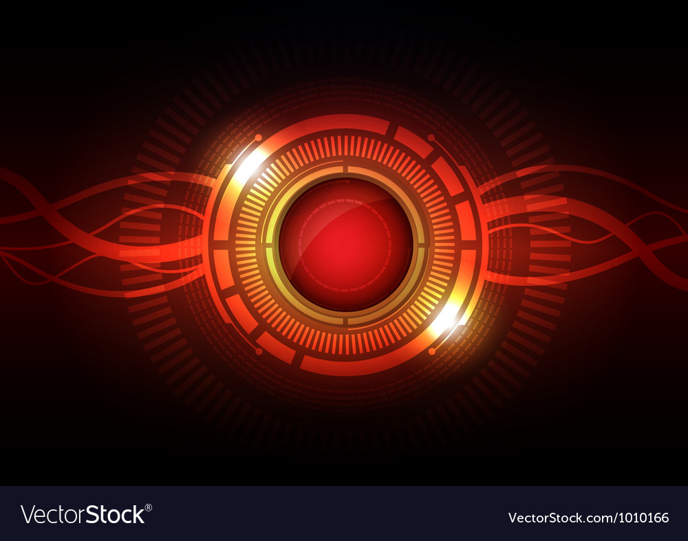 Abstract hi tech button Royalty Free Vector Image
