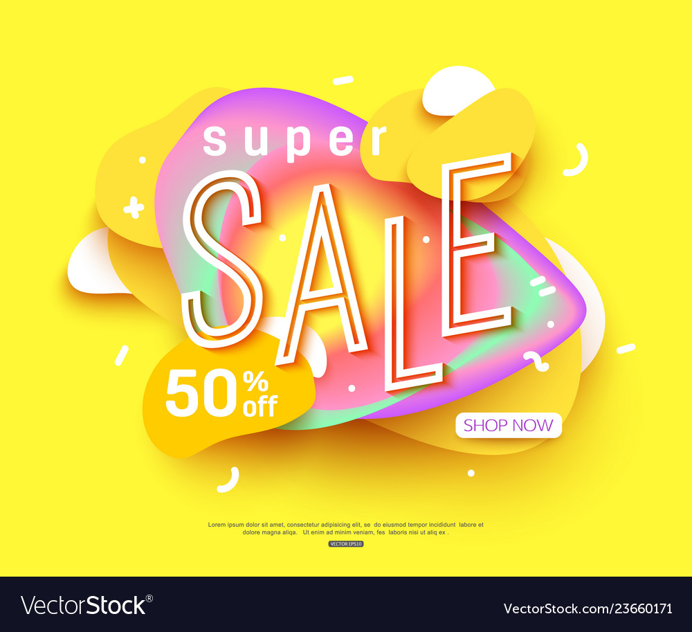 Sale Banner Template Design Big Sale For Online Vector Image