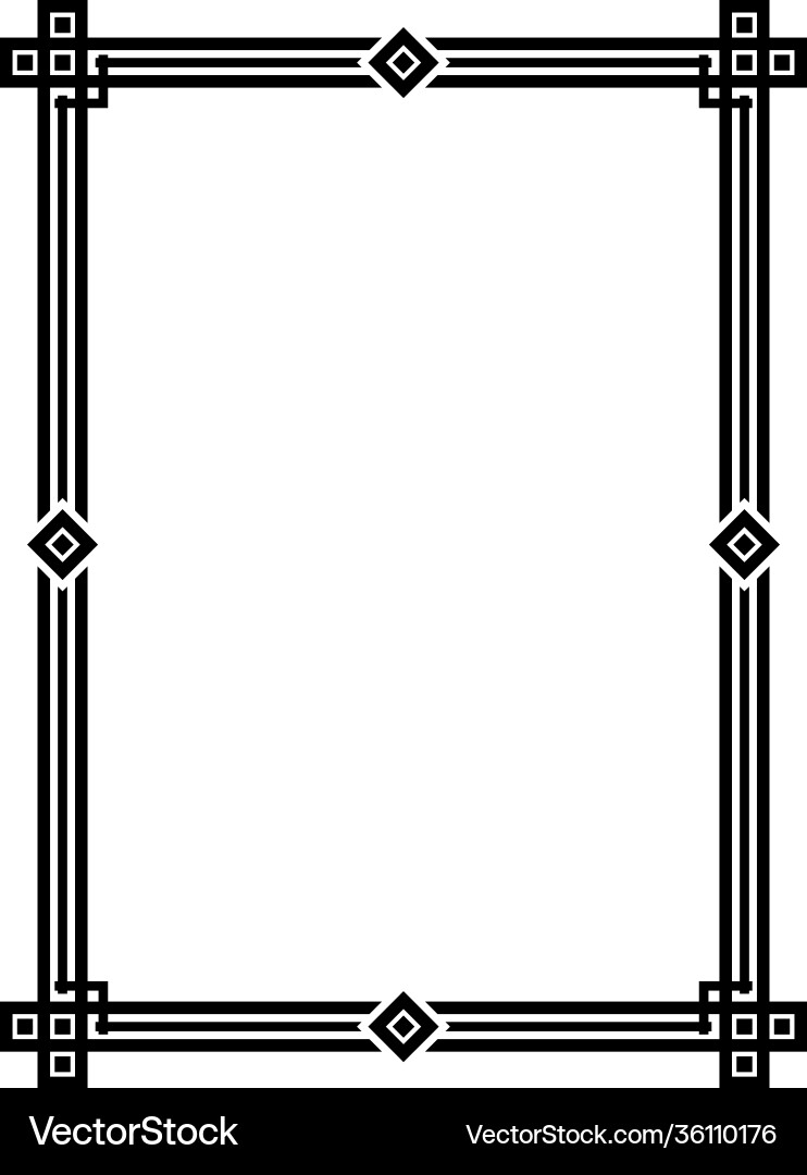 Border frame 0001 Royalty Free Vector Image - VectorStock