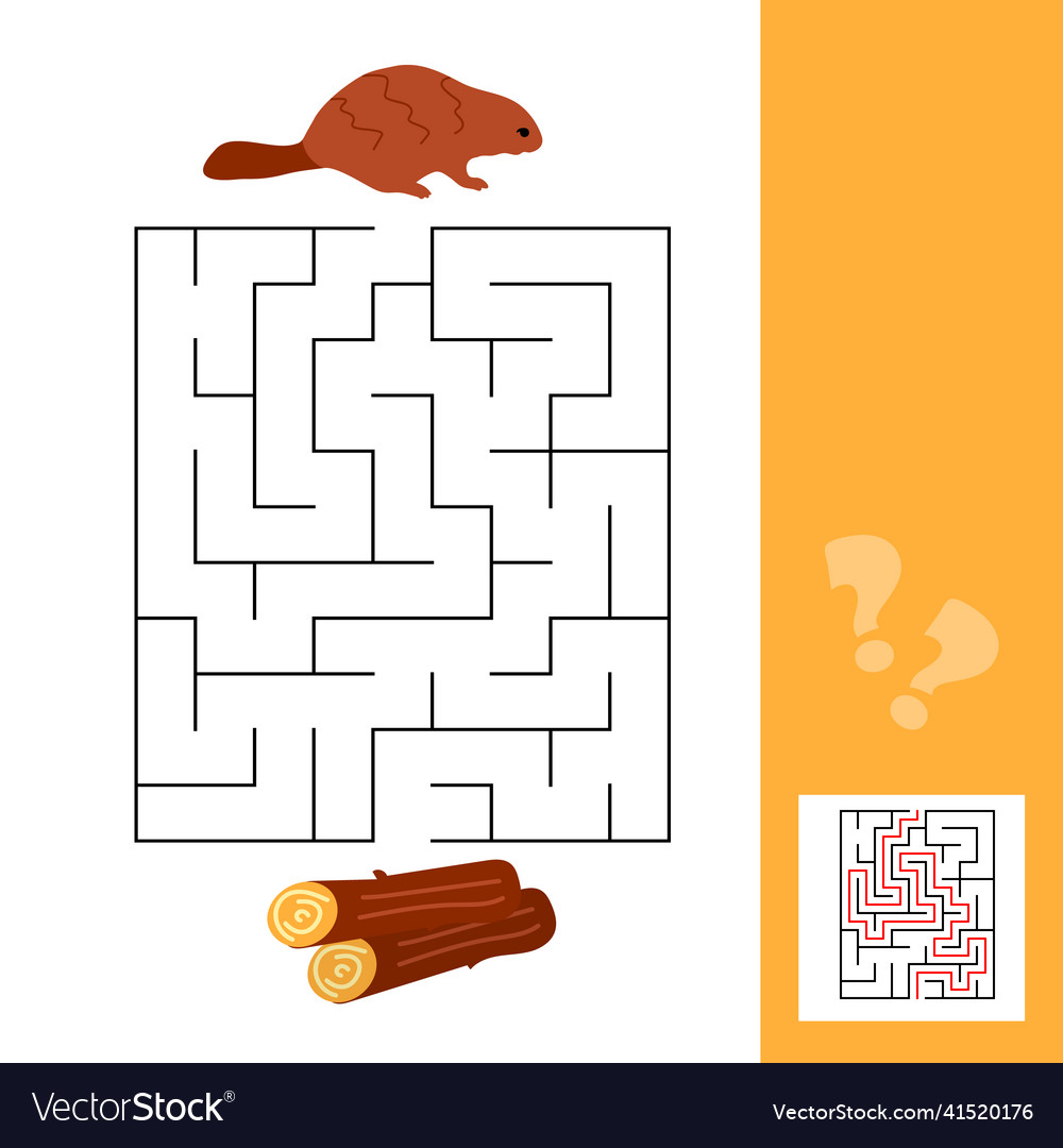 A puzzle game for children, go through the maze. children are