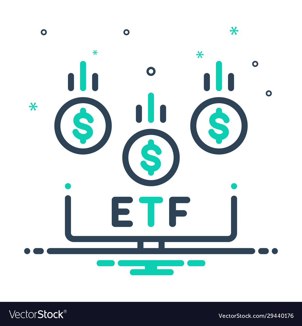 Etf Royalty Free Vector Image Vectorstock