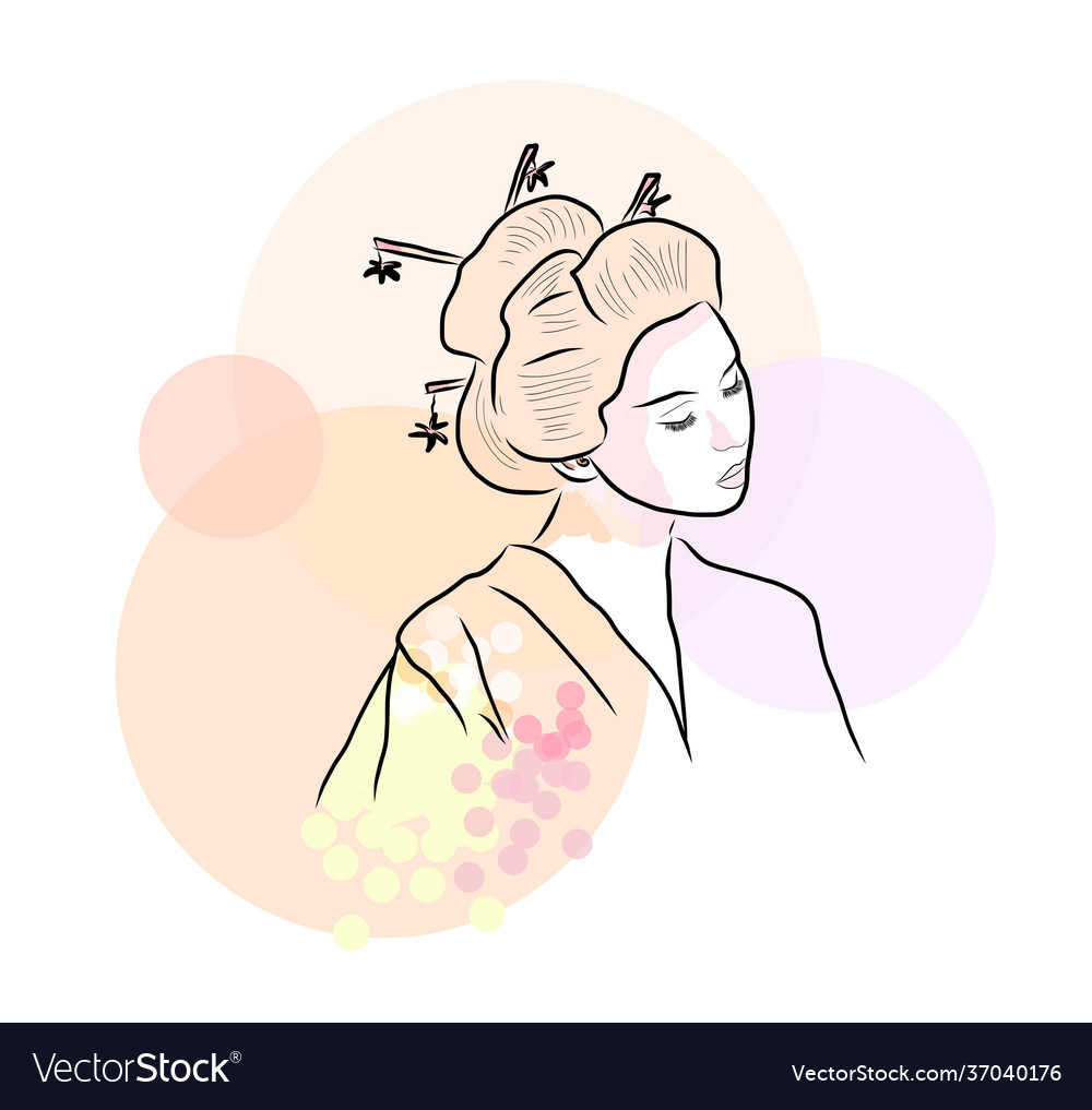 Geisha Royalty Free Vector Image - VectorStock