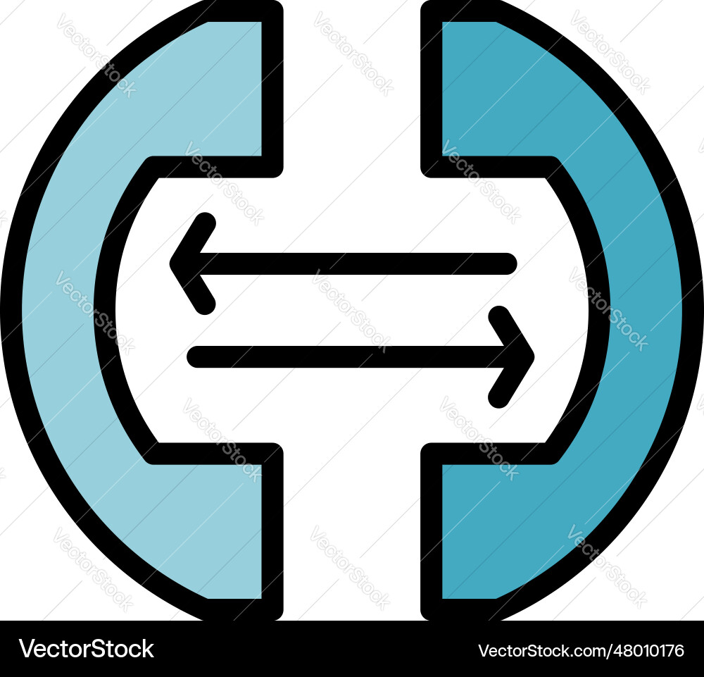 Online call support icon flat Royalty Free Vector Image