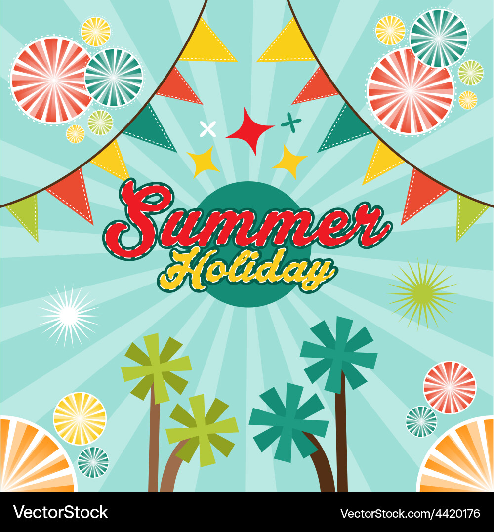 Summer holiday Royalty Free Vector Image - VectorStock