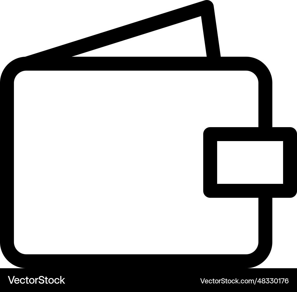 Wallet icon Royalty Free Vector Image - VectorStock