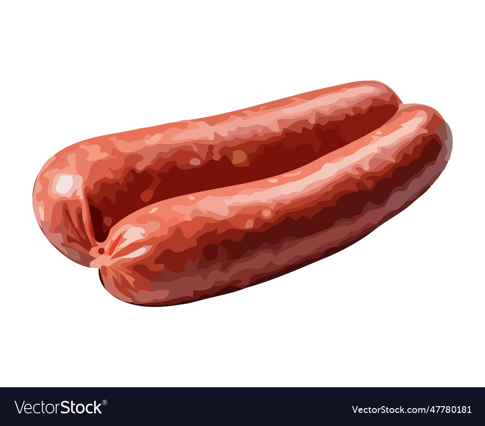 Grilled pork sausage a gourmet picnic snack Vector Image