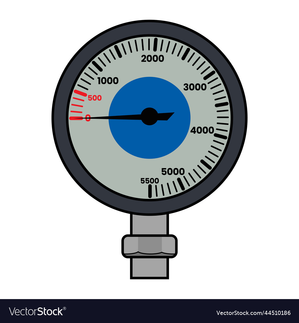 Dive pressure gauge Royalty Free Vector Image - VectorStock