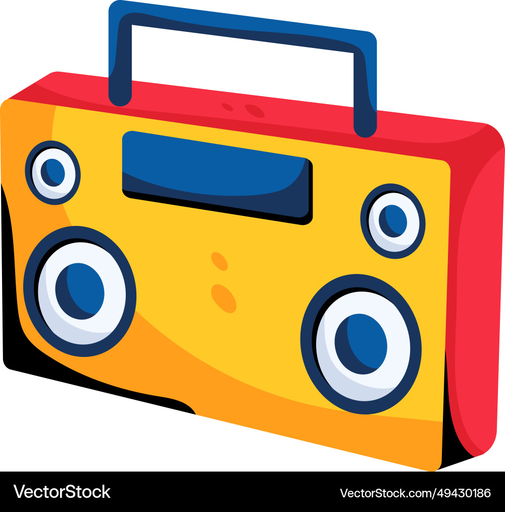 Stereo player Royalty Free Vector Image - VectorStock
