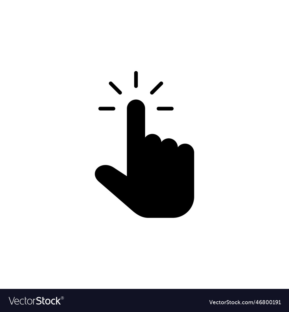 Hand cursor icon cursor icon cursor icon Vector Image