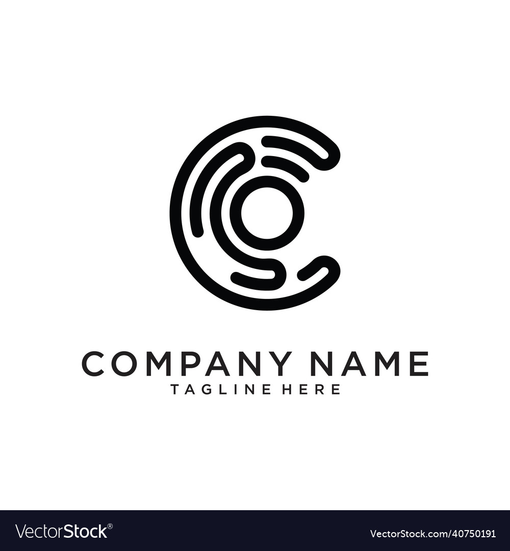 Letter c logo design concept Royalty Free Vector Image