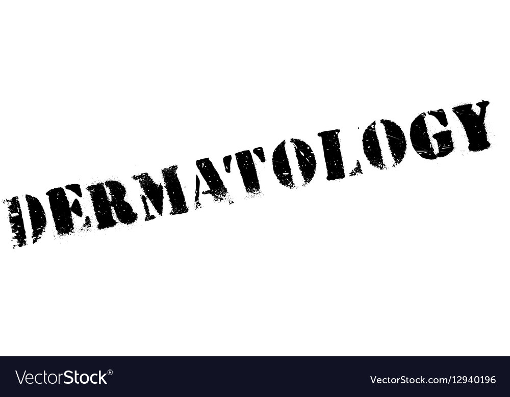 Dermatology rubber stamp Royalty Free Vector Image