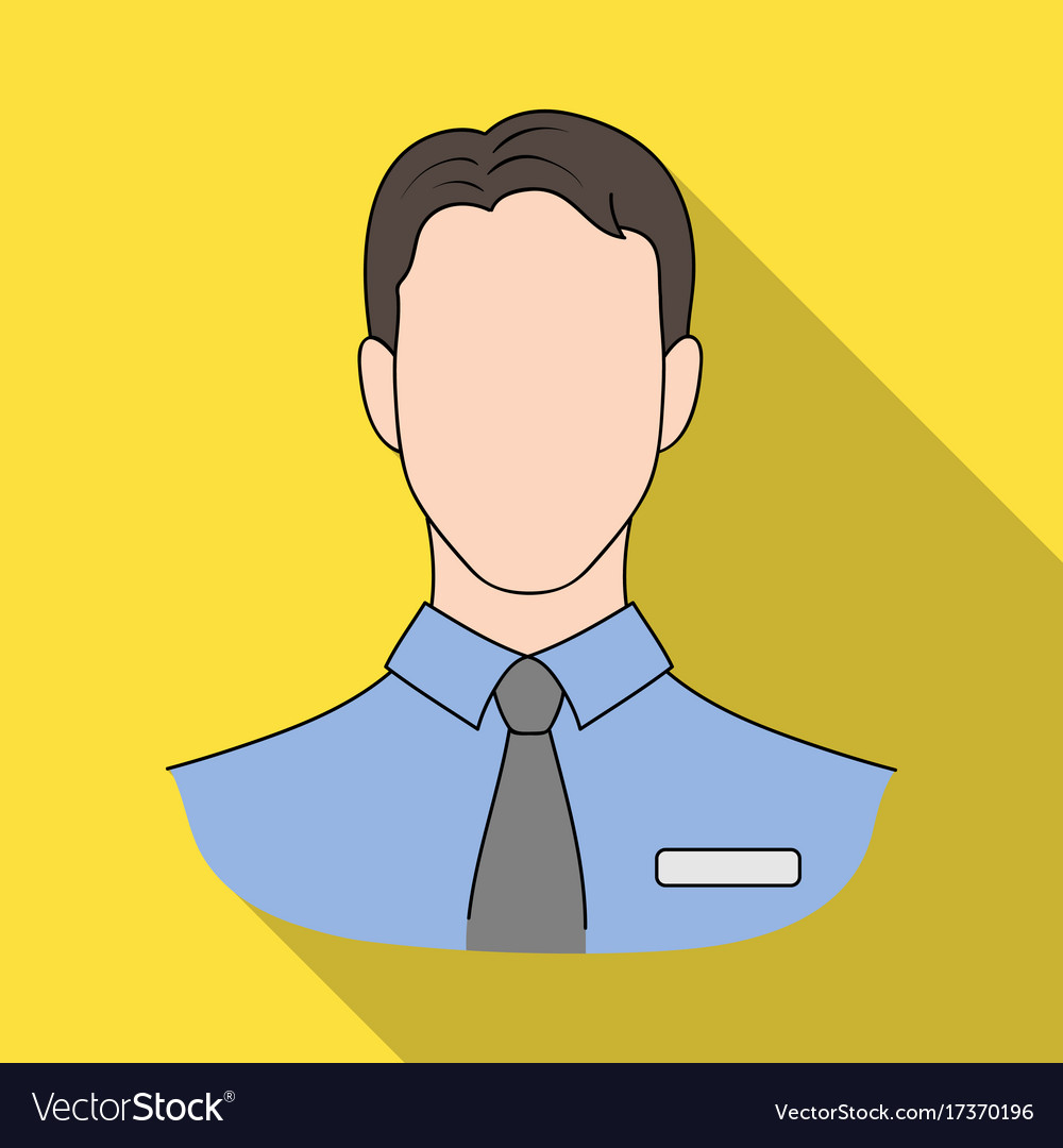 Person single icon in flat styleperson Royalty Free Vector