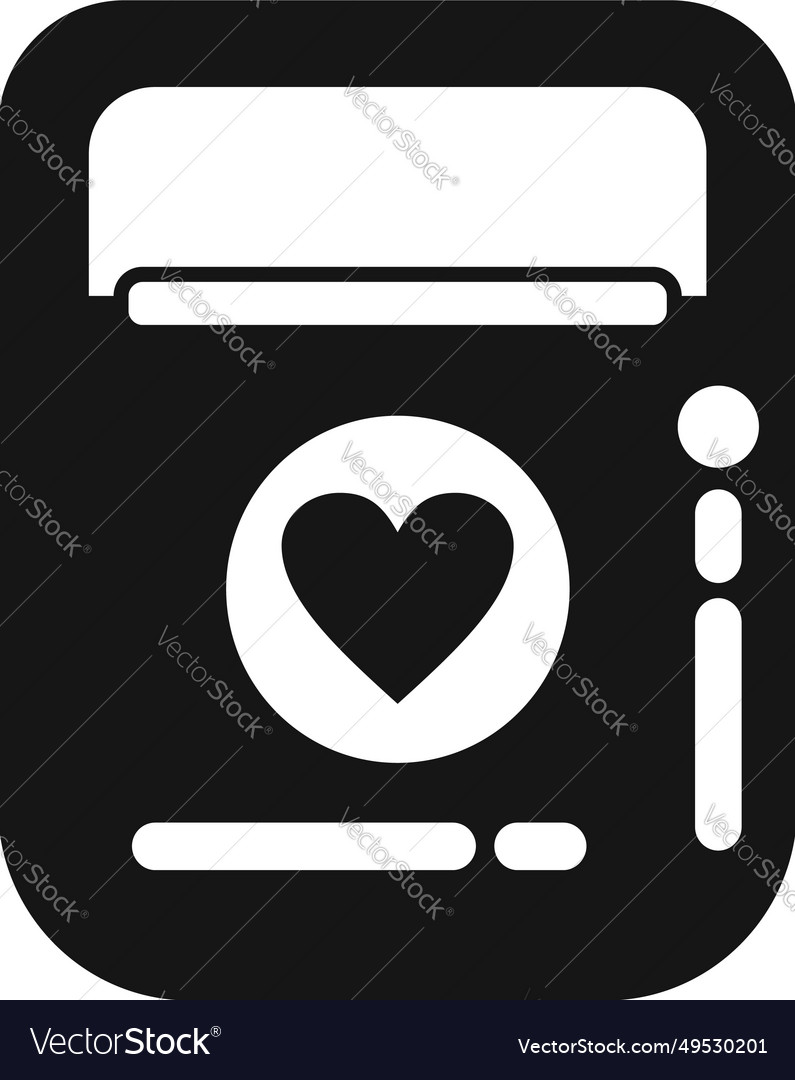 Cardiology defibrillator icon simple Royalty Free Vector