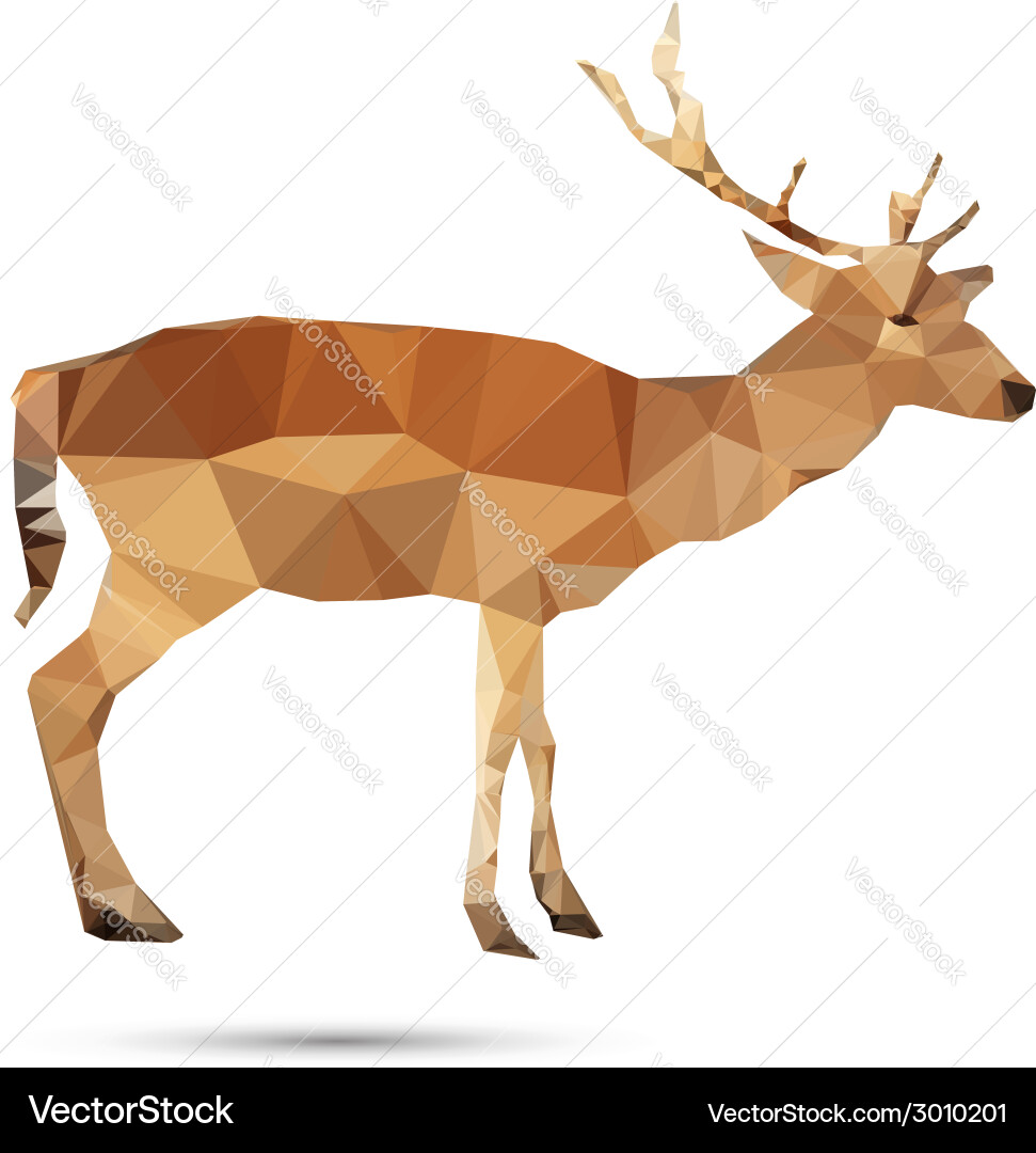 Deer abstract Royalty Free Vector Image - VectorStock