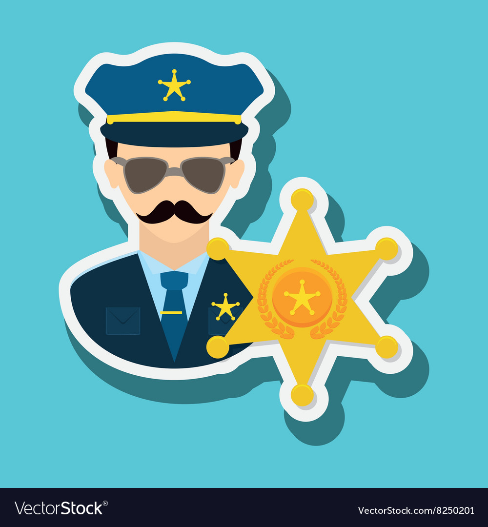 Police Icon Design Royalty Free Vector Image - Vectorstock