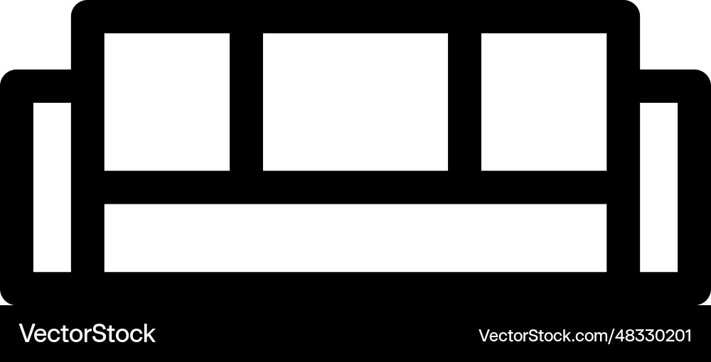 Sofa icon Royalty Free Vector Image - VectorStock