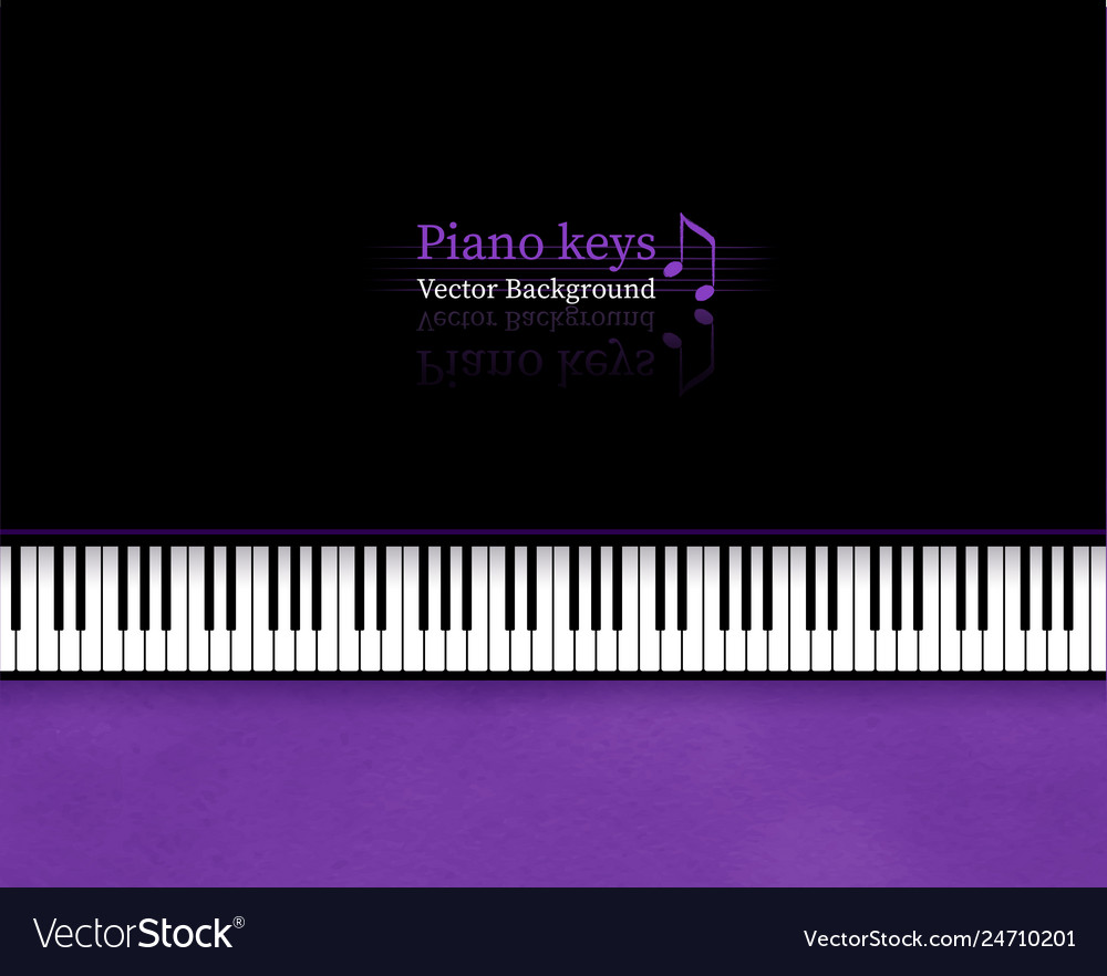 Top view piano keys Royalty Free Vector Image - VectorStock