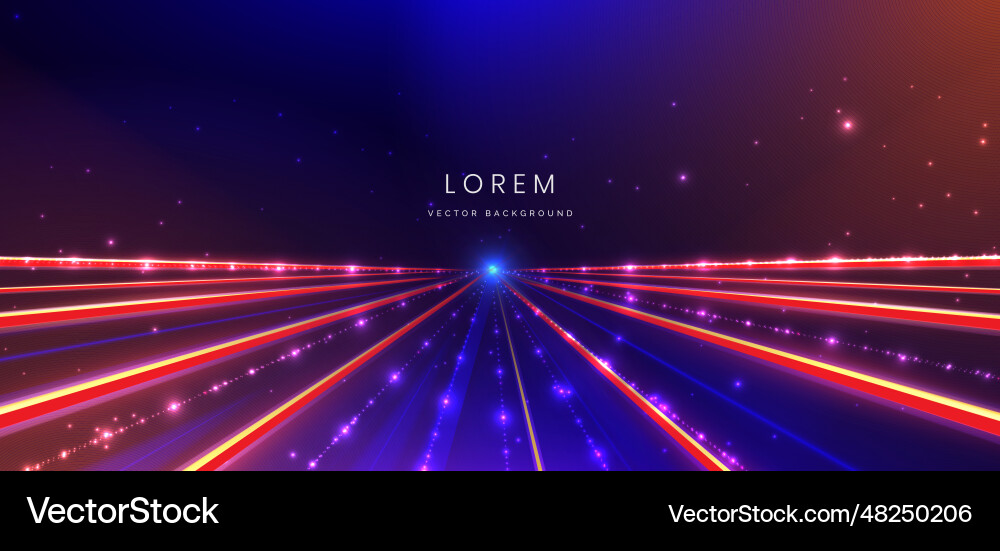 Abstract technology futuristic glowing neon blue Vector Image