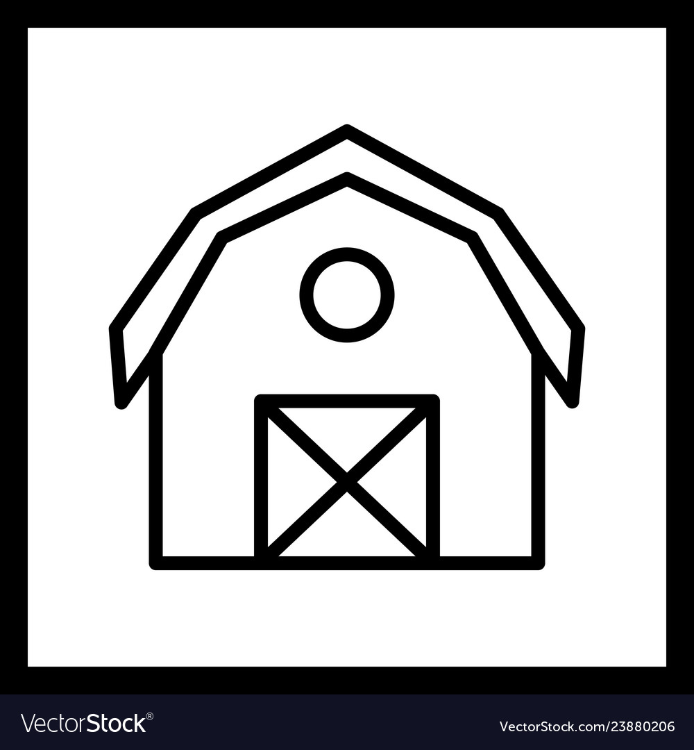 Barn icon Royalty Free Vector Image - VectorStock