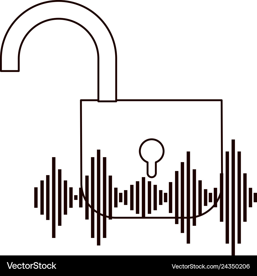 Security padlock isolated icon Royalty Free Vector Image